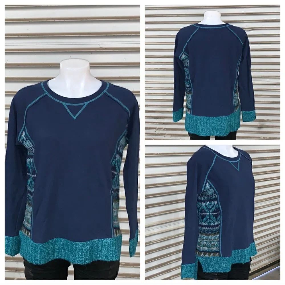 Kaisley size small sweatshirt with knit sides